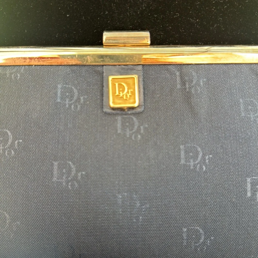 Bag Dior vintage   trotter black  with kiss  lock